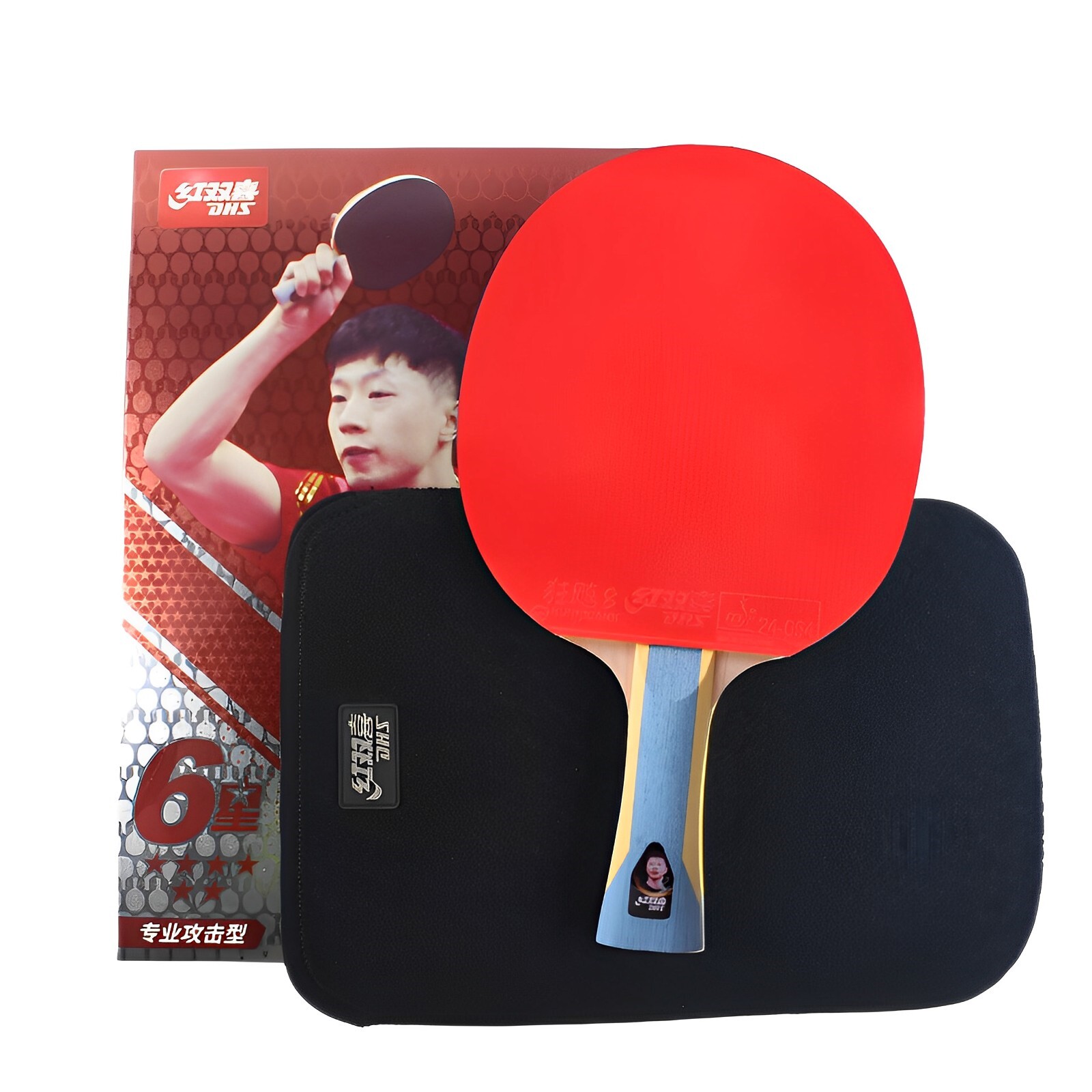 DHS 6-Star table tennis racket